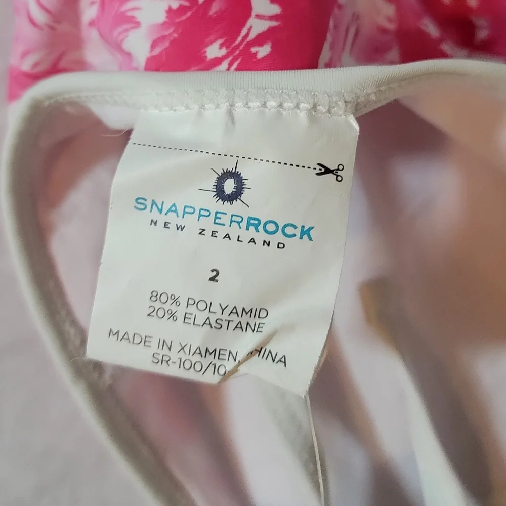 Snapper Rock Toddler Girls‎ Halter One Piece Swimsuit Fushia 2T NWT $49